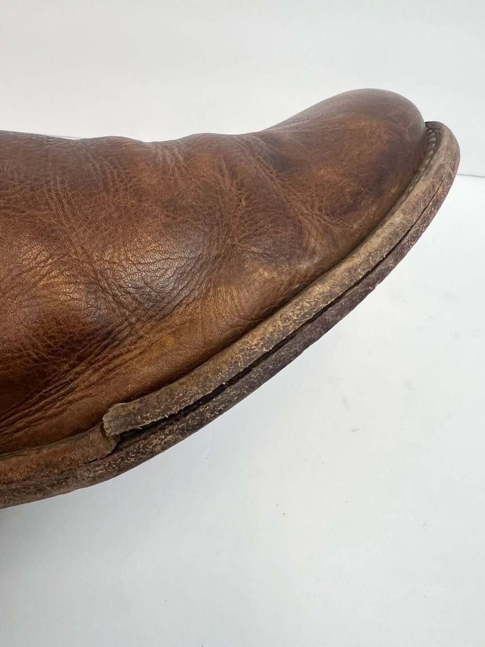 Frye Phillip Harness Leather Ankle Boots Size 10.5 D Brown (Bottom need Repair) - Picture 3 of 8